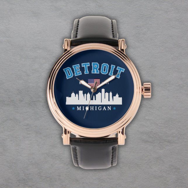 Detroit Michigan Est. 1,701 Funny Watch (Creator Uploaded)
