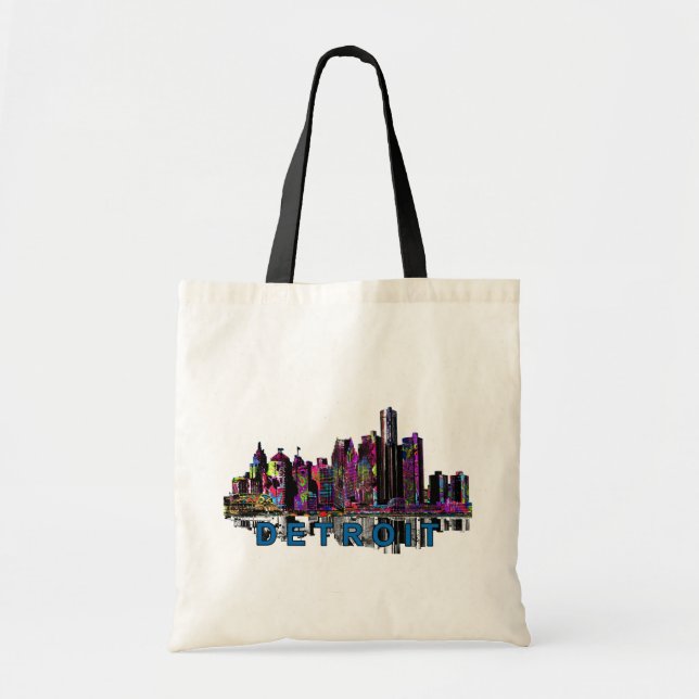 Detroit, Michigan in graffiti Tote Bag (Front)