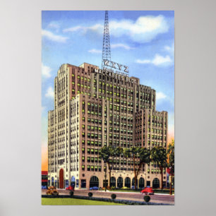 Detroit Michigan Maccabee Building WXYZ Poster