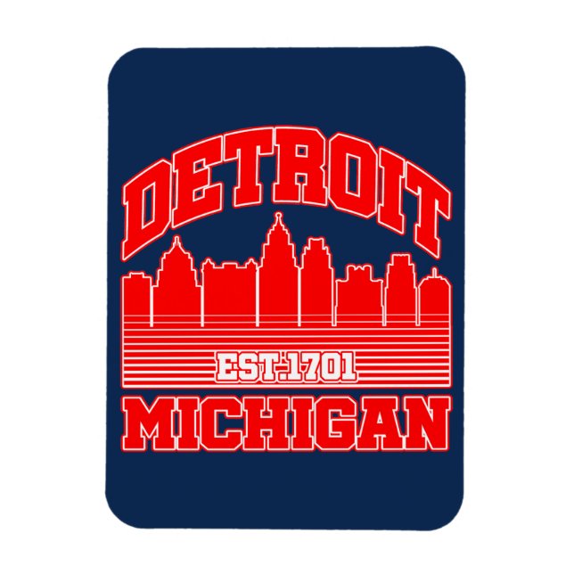 Detroit,Michigan Magnet (Vertical)