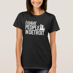Detroit Michigan MI Skyline Home Roots Gift Souven T-Shirt