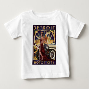 Detroit, Michigan   Motor City Baby T-Shirt