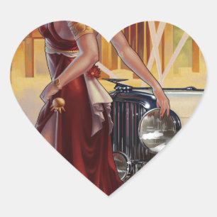 Detroit, Michigan   Motor City Heart Sticker