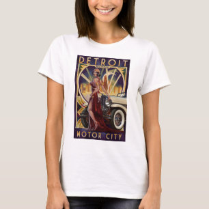 Detroit, Michigan Motor City T-Shirt