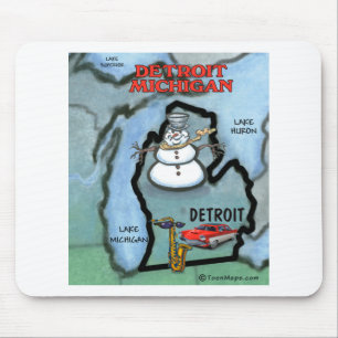 Detroit Michigan Mouse Pad