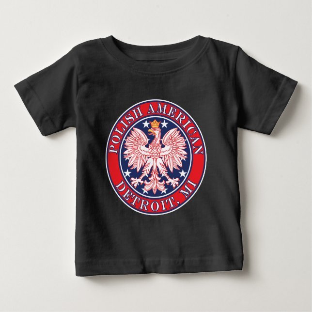 Detroit Michigan Polish Baby T-Shirt (Front)