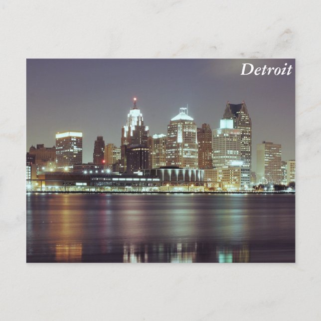 Detroit, Michigan Postcard (Front)