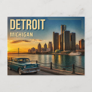 Detroit Michigan Postcard