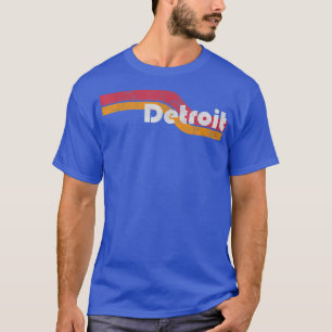 Detroit Michigan Retro Style Vintage 70s 80s Gift T-Shirt