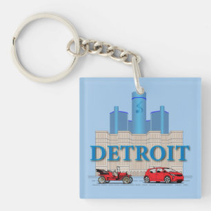 Detroit Michigan United States Key Ring