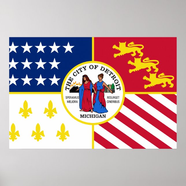Detroit, Michigan, United States Poster (Front)