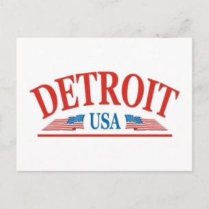 Detroit Michigan USA Postcard