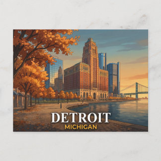 Detroit Postcard | Guardian Building Skyline