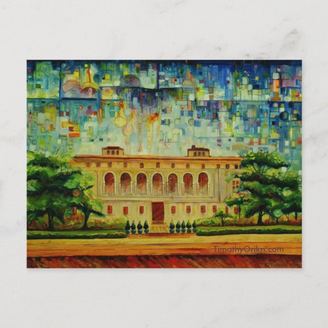 Detroit Public Library Rendition - Postcard (Front)