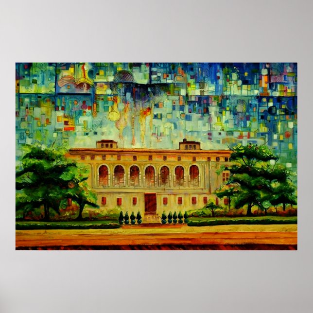 Detroit Public Main Library Rendition 1 Poster (Front)