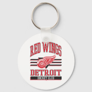 Detroit Red Wings Hockey Club Gray Officially Lice Key Ring