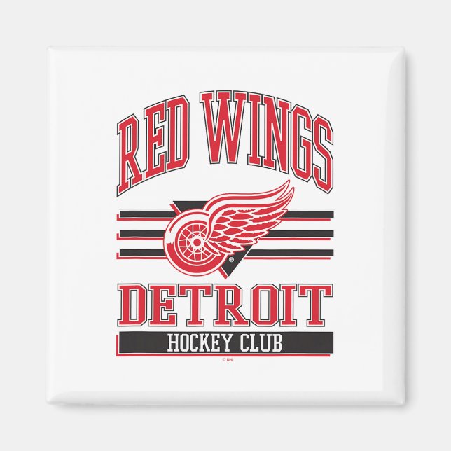 Detroit Red Wings Hockey Club Gray Officially Lice Magnet (Front)