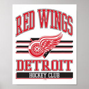 Detroit Red Wings Hockey Club Gray Officially Lice Poster