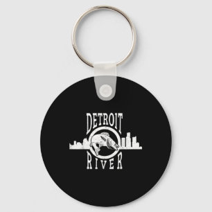 Detroit River Walleye Fishing T Shirt For Men Wome Key Ring