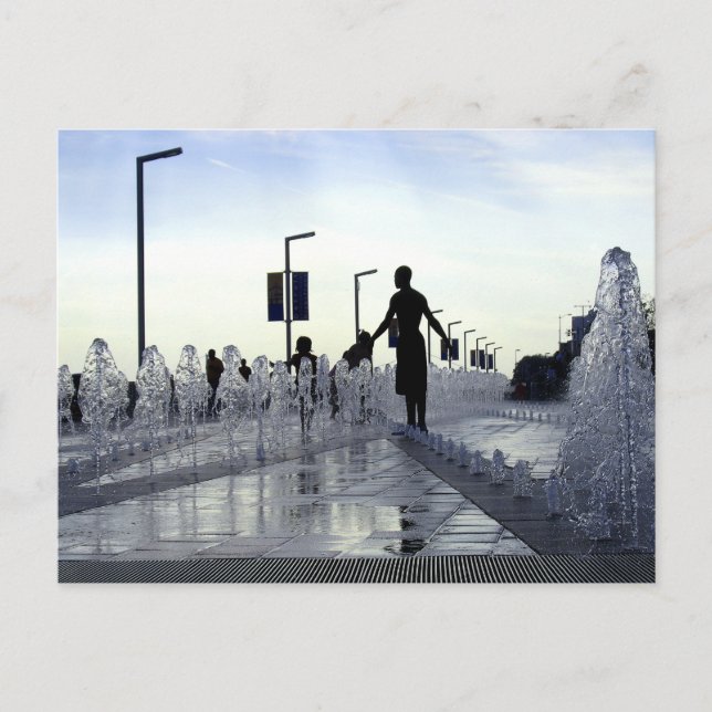 Detroit riverside #3 postcard (Front)