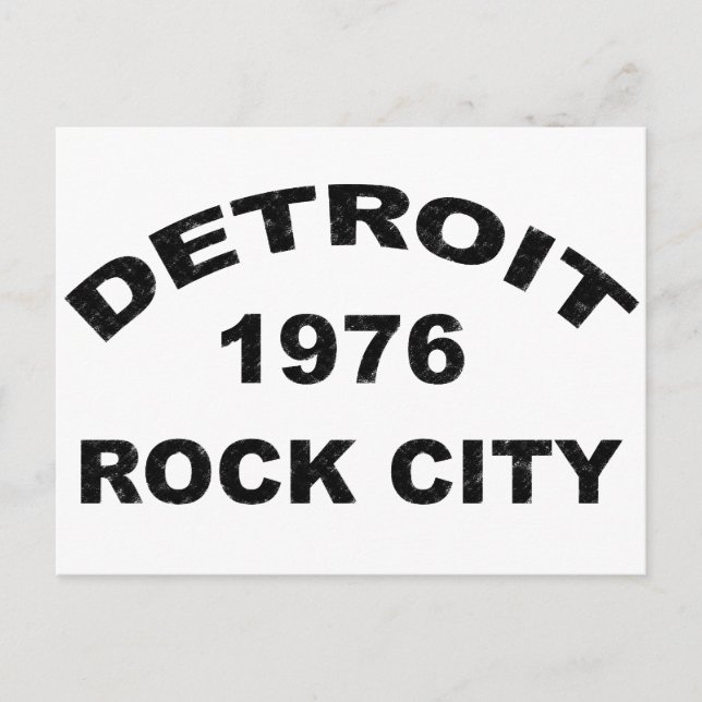 DETROIT ROCK CITY 1976 POSTCARD (Front)
