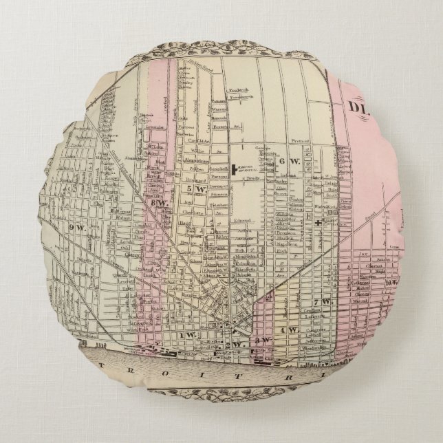 Detroit Round Cushion (Front)