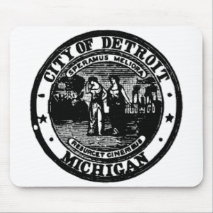 Detroit Seal Mouse Pad