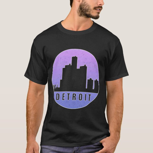Detroit Skyline  1 T-Shirt (Front)