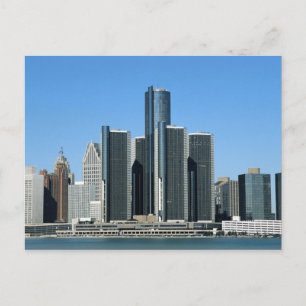 Detroit Skyline 4 Postcard