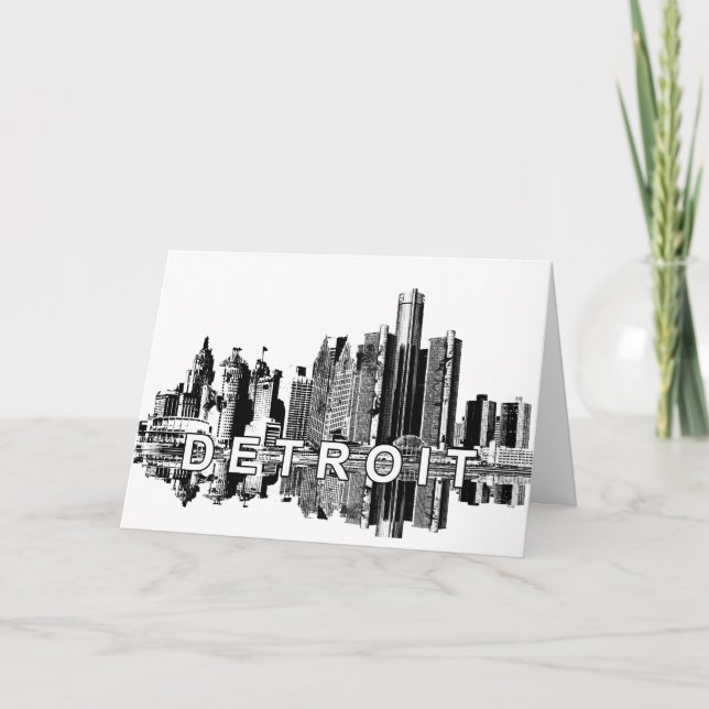 Detroit skyline card (Front)
