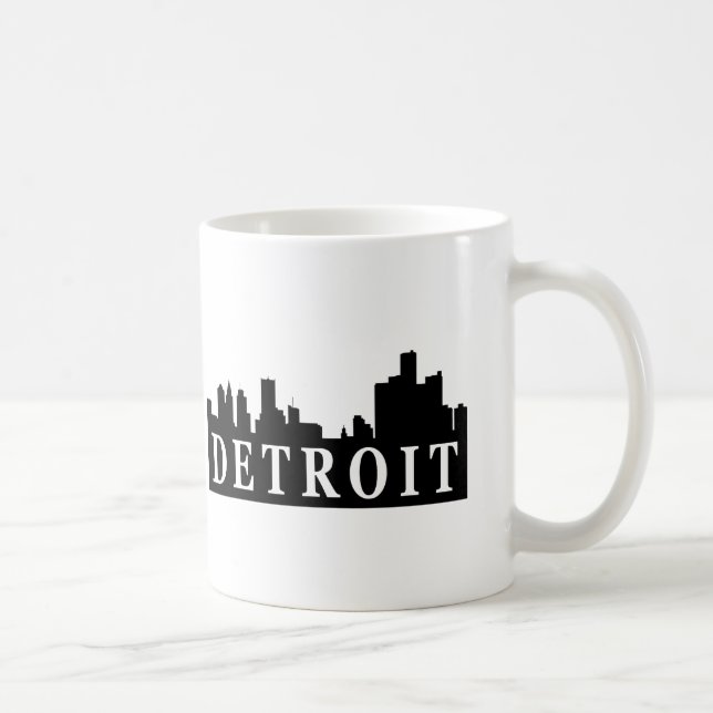 Detroit Skyline Coffee Mug (Right)