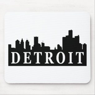 Detroit Skyline Mouse Pad