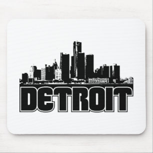 Detroit Skyline Mouse Pad