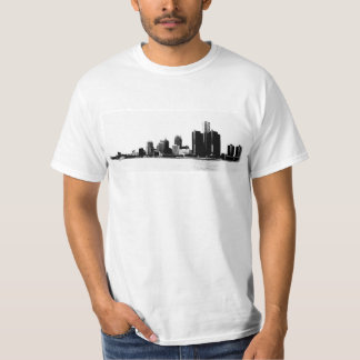 Detroit Skyline Photo T-Shirt