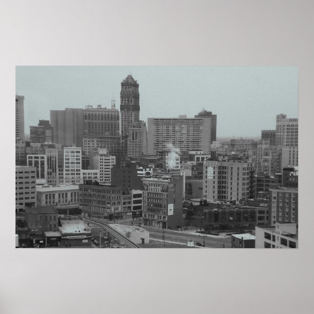 detroit skyline poster (Front)