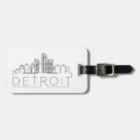 Detroit Stylised Skyline