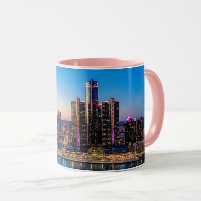 Detroit Sunset Mug (Front Right)