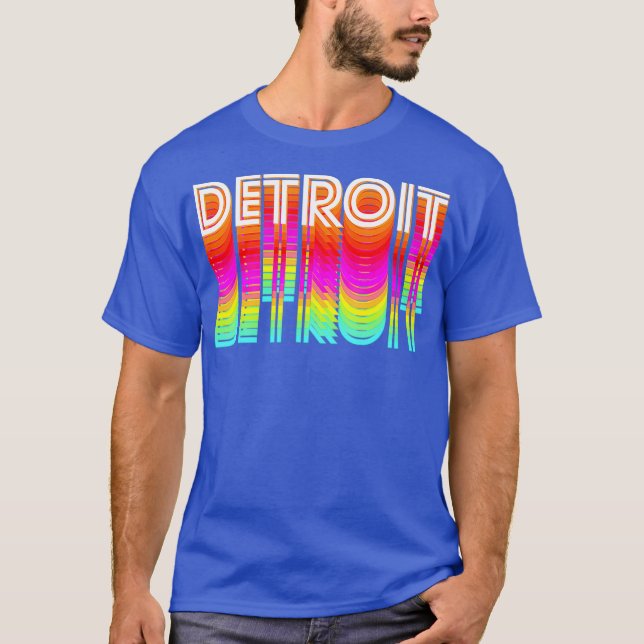 Detroit Techno Shirt  EDM Rave DJ Clothing (Front)