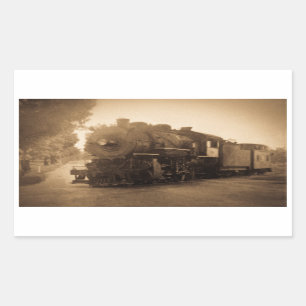 Detroit Terminal Railroad Engine at Adrian MI Rectangular Sticker