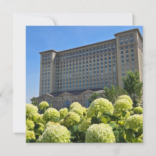 Detroit Train Station Save The Date (Front)