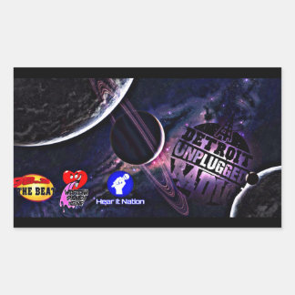 Detroit Unplugged Stickers outer space