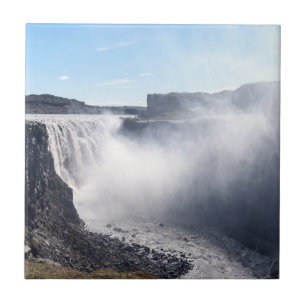 Dettifoss Waterfall in Vatnajokull NP - Iceland Ceramic Tile