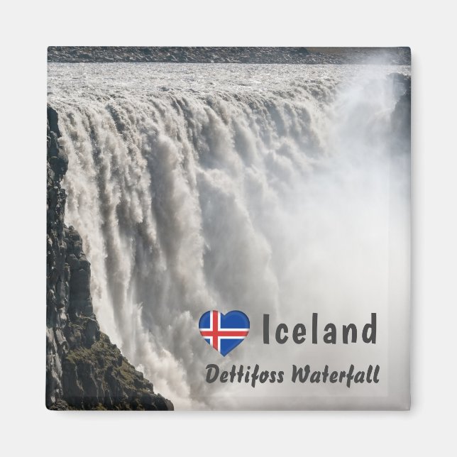 Dettifoss Waterfall in Vatnajokull NP - Iceland Magnet (Front)