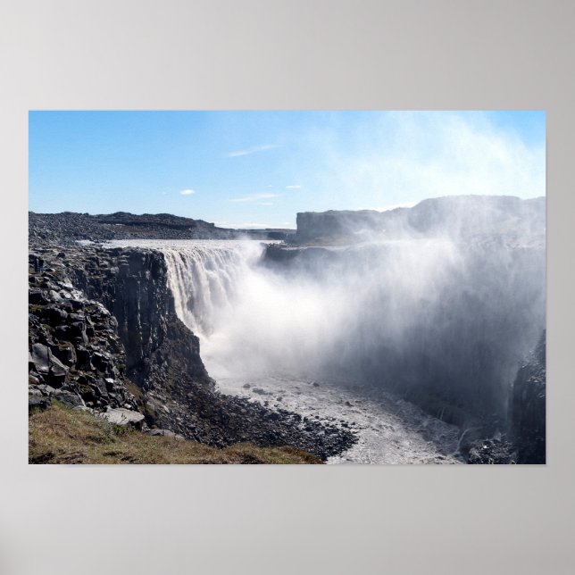 Dettifoss Waterfall in Vatnajokull NP - Iceland Poster (Front)