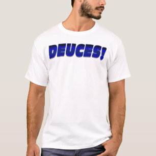 DEUCES-Blue-Black T-Shirt