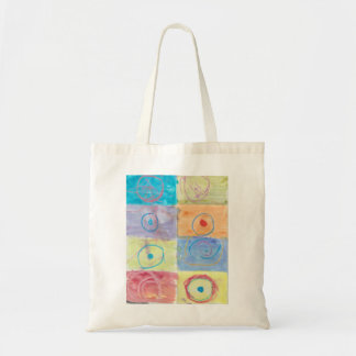Deucey's concentric circles tote bag
