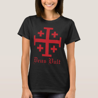 Deus Vult Jerusalem Cross Order Of The Holy Sepulc T-Shirt