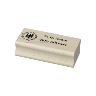 Deutchland fur immer/Schwarzer Adler/Adressstempel Rubber Stamp