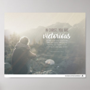 Deuteronomy 20:4 - You are victorious Poster