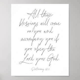 Deuteronomy 28:2 poster